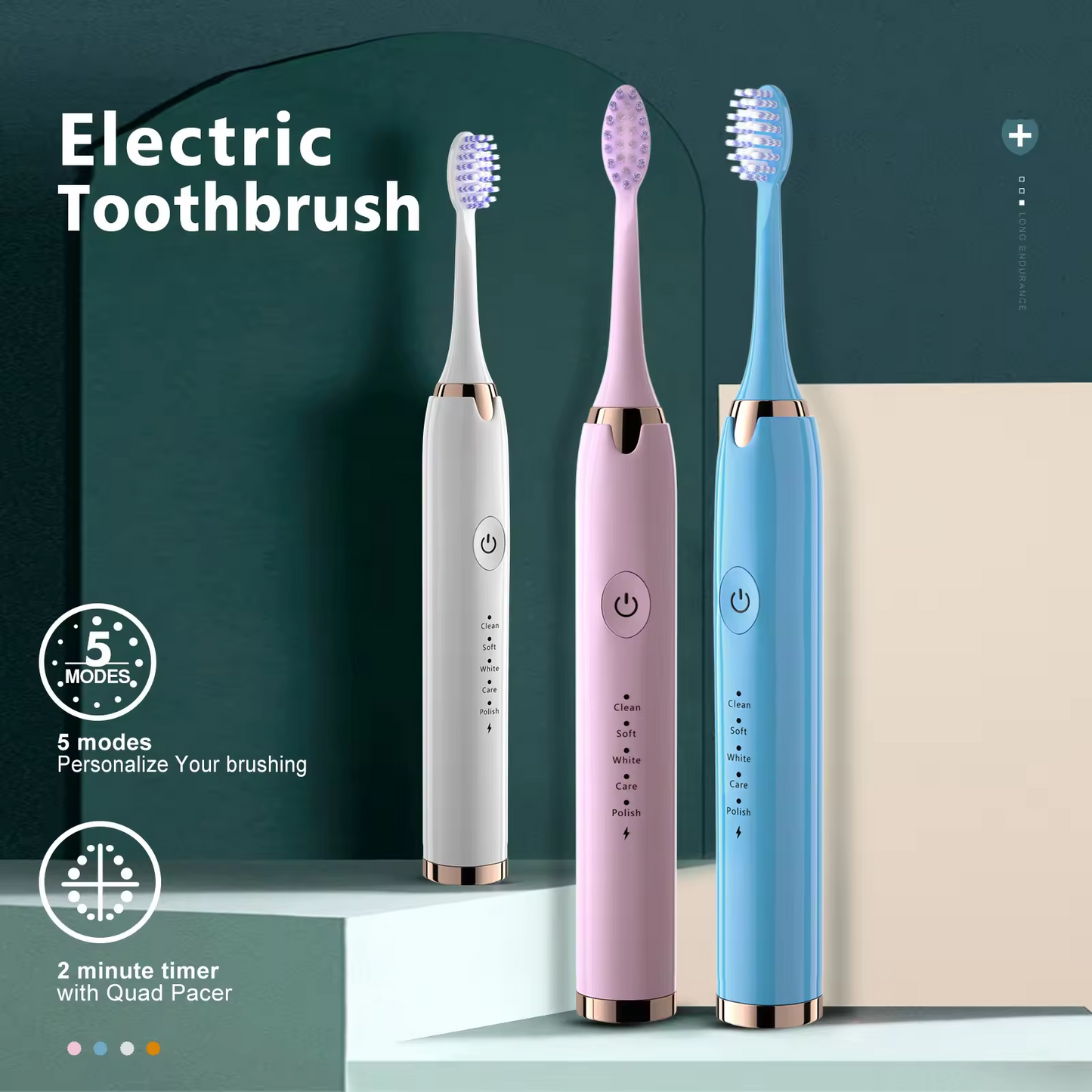 Brosse à dents électrique (modèle rechargeable)
