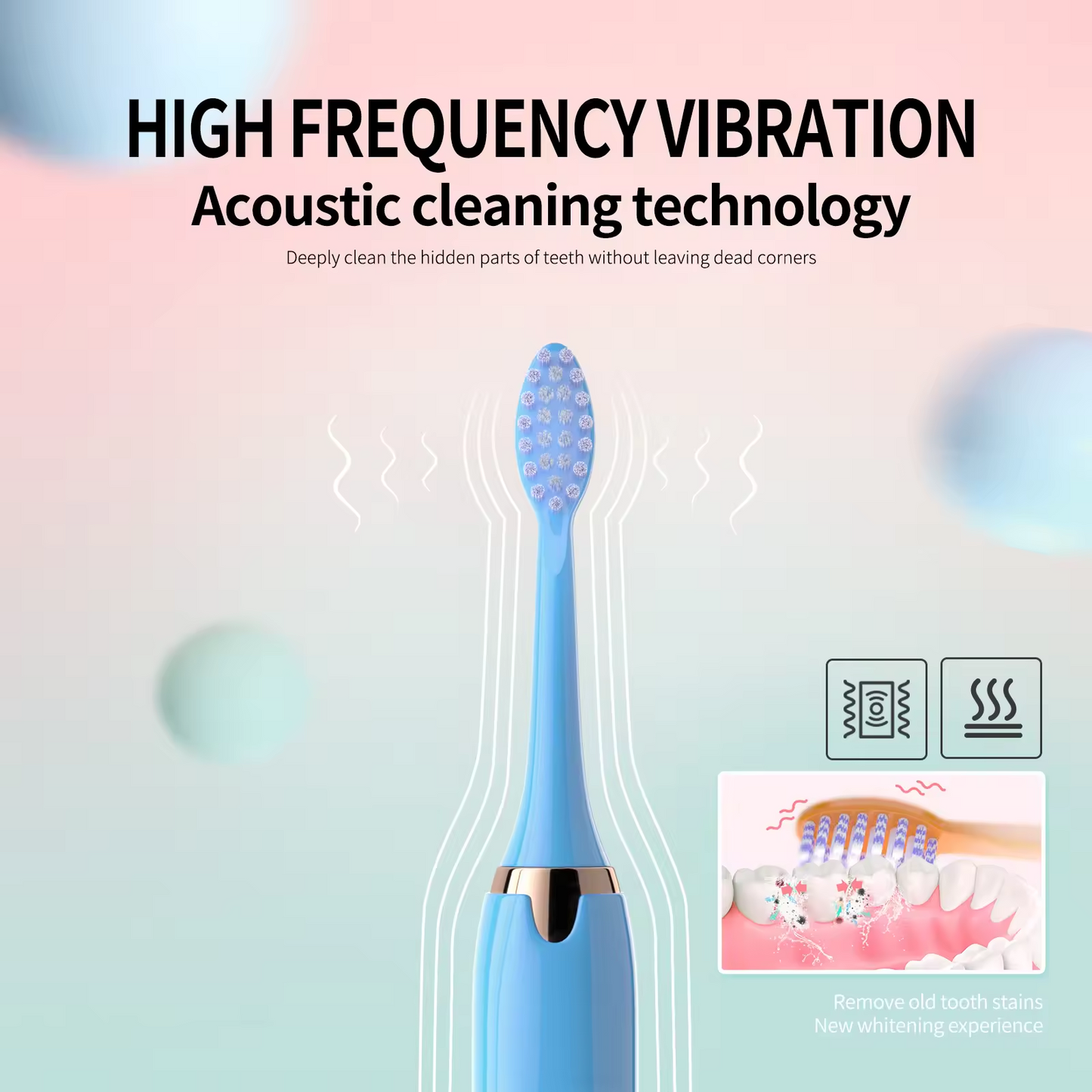 Brosse à dents électrique (modèle rechargeable)
