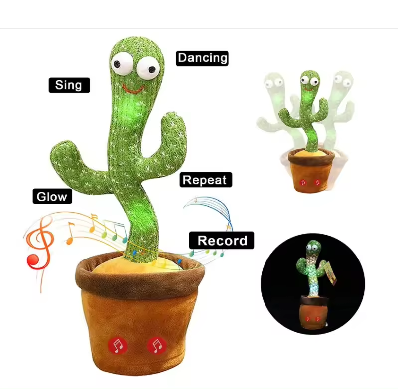 Modèle de batterie de jouet Cactus