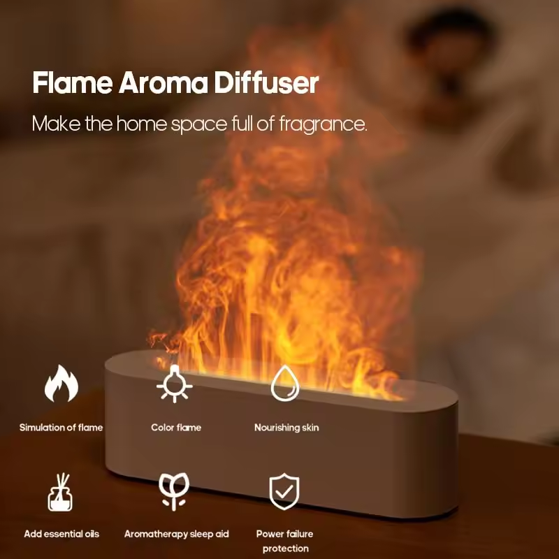 Machine d'aromathérapie à effet spécial flamme